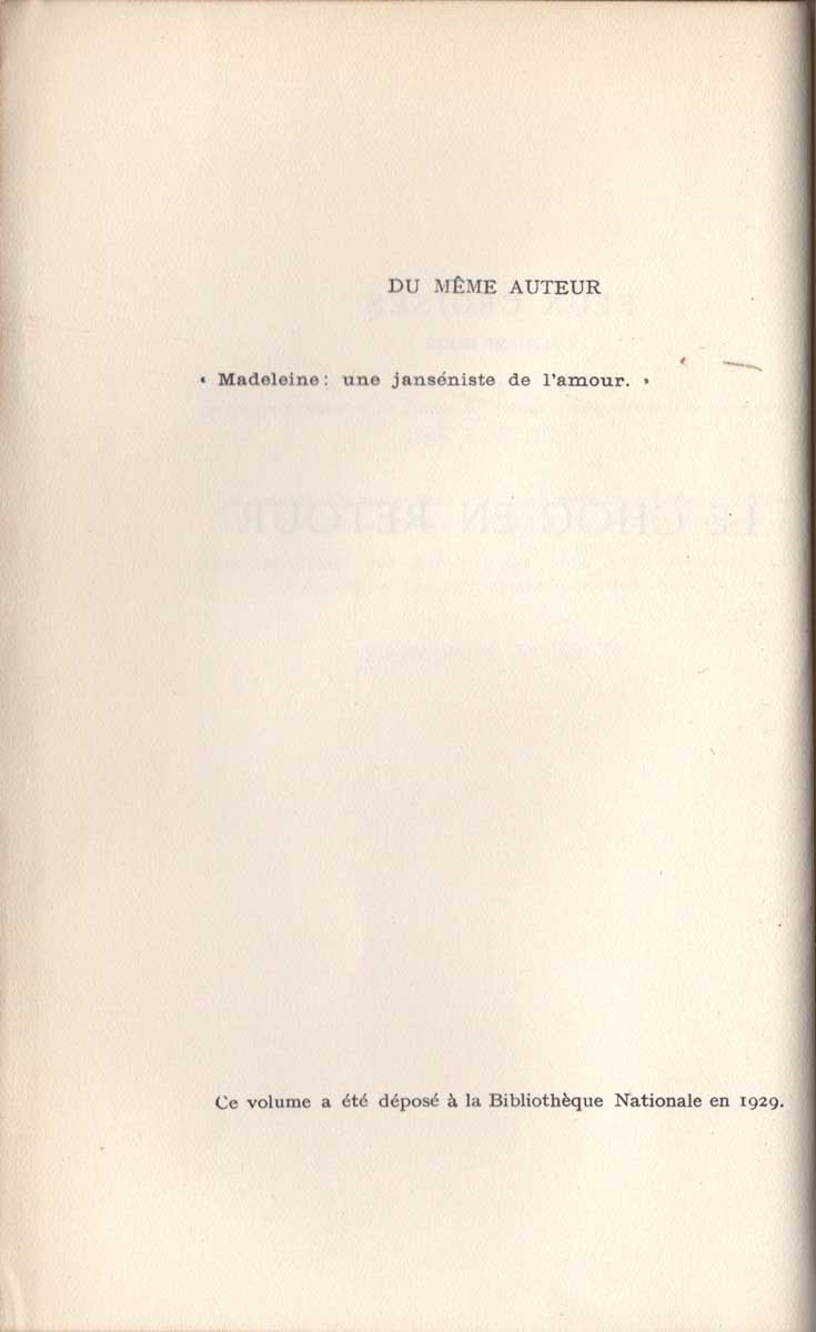 half title verso